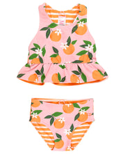 Orange You The Sweetest Reversible Peplum Tankini