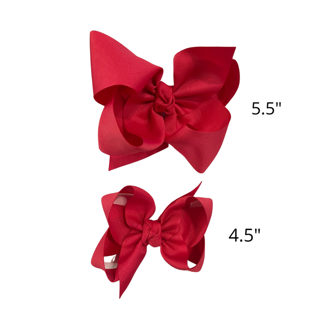 4.5" Large Grosgrain Bow w/Knot