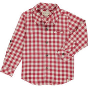 Red/White Plaid Dress Shirt