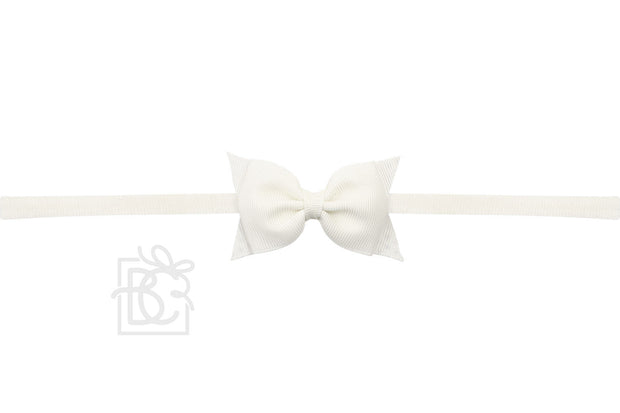 Soft Headband with Dainty Grosgrain Bow