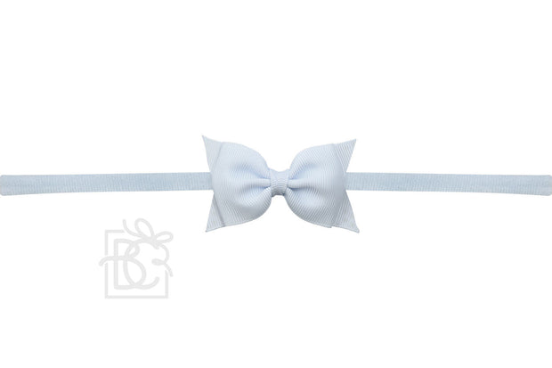 Soft Headband with Dainty Grosgrain Bow