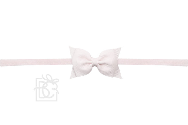 Soft Headband with Dainty Grosgrain Bow