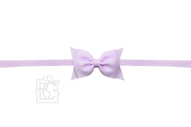 Soft Headband with Dainty Grosgrain Bow