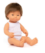 Baby Doll Caucasian Boy with Down Syndrome 15"