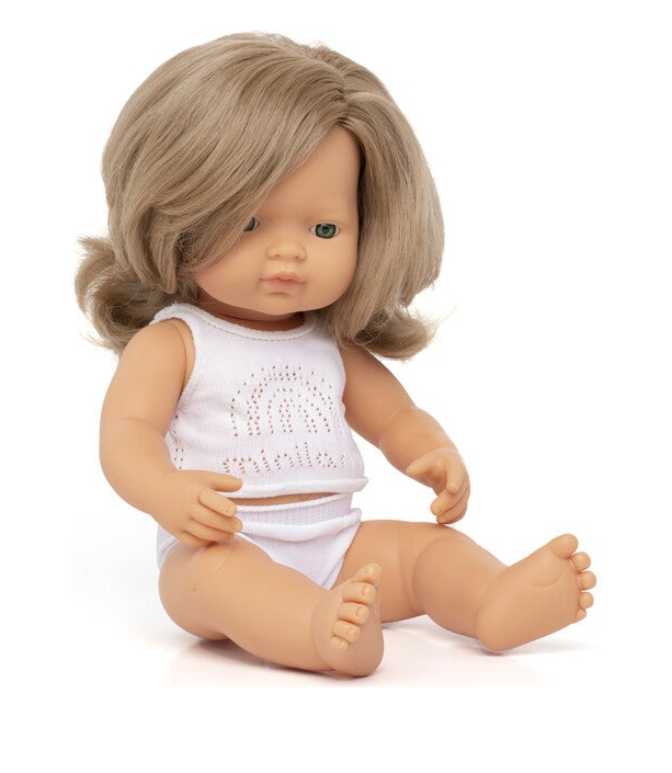 Baby Doll Caucasian Dirty Blond Girl 15''