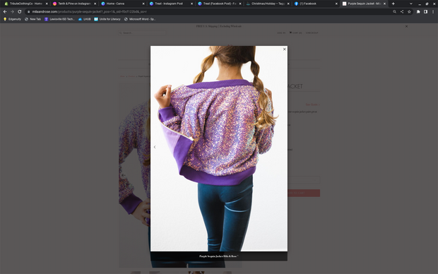 PURPLE SEQUIN JACKET