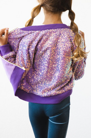 PURPLE SEQUIN JACKET