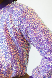 PURPLE SEQUIN JACKET