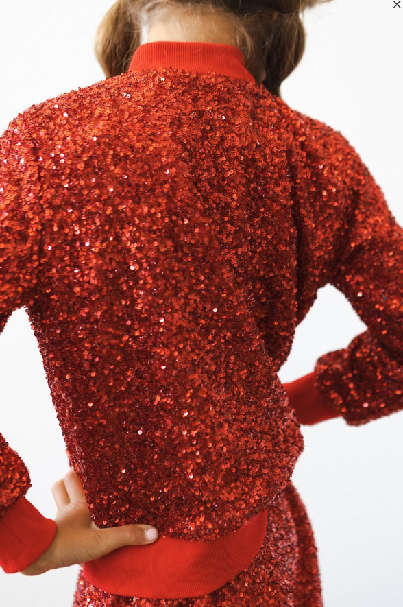 RED SEQUIN JACKET