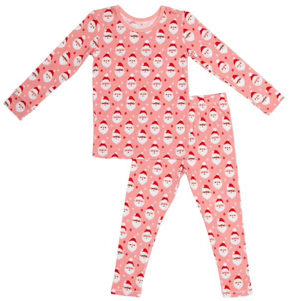 Vintage Santa Bamboo 2 piece Pjs