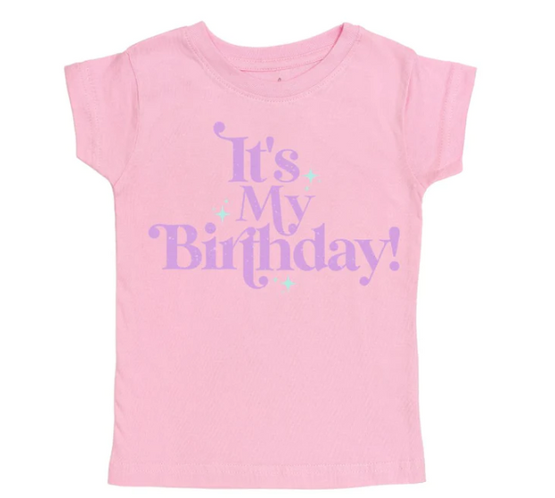 IT'S MY BIRTHDAY S/S SHIRT - LT PINK