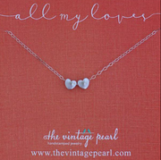 All My Loves Necklace (Sterling Silver - 1-5 hearts)