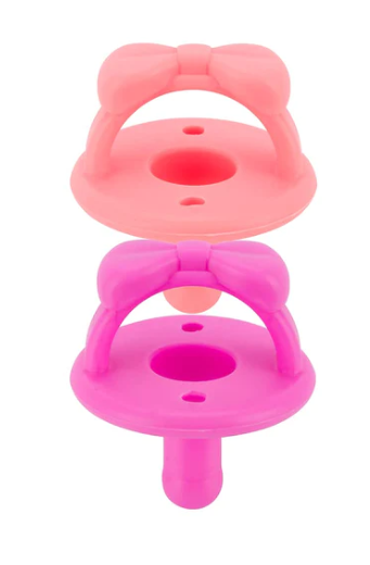 Sweetie Soother™ - Pacifier 2-Pack - Dragonfruit & Guava Bows - 0 months+