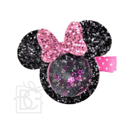 Copy of Mouse Shaker/Pink Bow Hair Clip