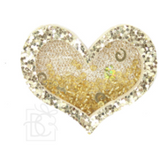 Glitter Heart Shaker Clips - 3 Varieties