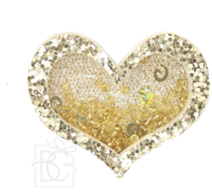 Glitter Heart Shaker Clips - 3 Varieties