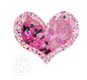 Glitter Heart Shaker Clips - 3 Varieties