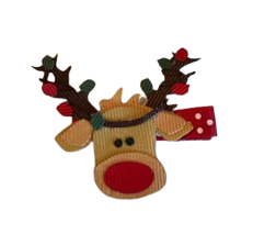 Rudolph Reindeer Hair Clip