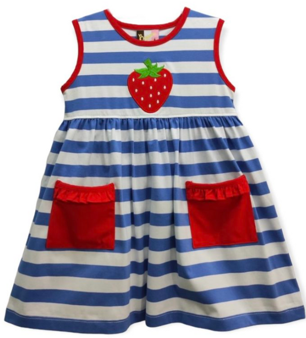 Strawberry Applique Dress
