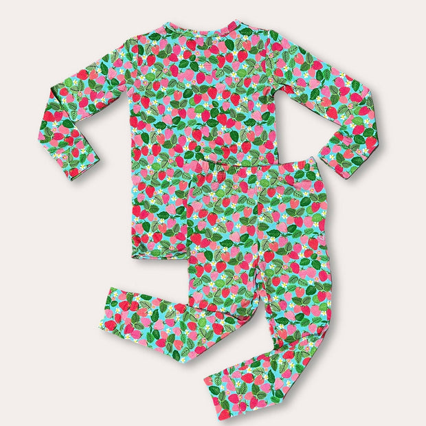 Strawberry Fields Long Sleeve PJ Set Bamboo