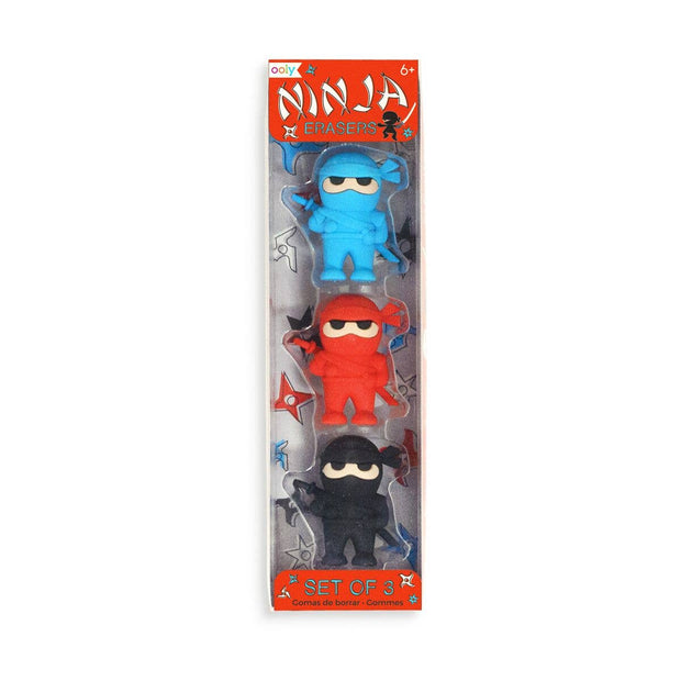 Ninja Erasers - Set of 3