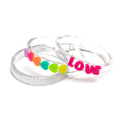 VAL-Centipede Neon Heart Mix Bangle Set/3