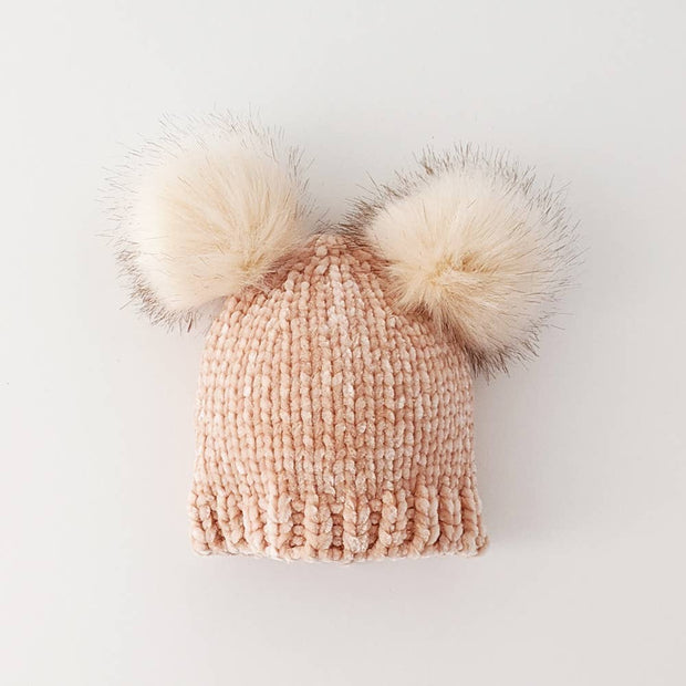 Champagne Chenille Beanie Hat