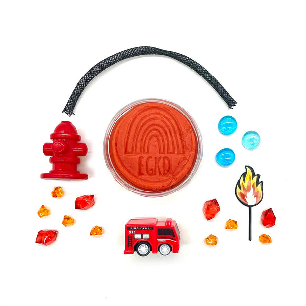 Fire Truck Sensory Play Dough Kit