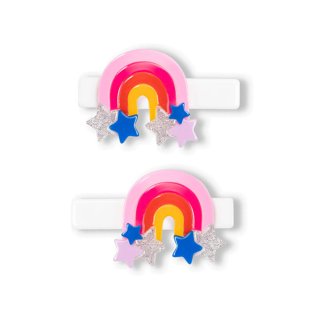 Rainbow Bright Colors Alligator Clips