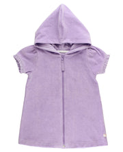 Lavender Terry Full-Zip Cover Up