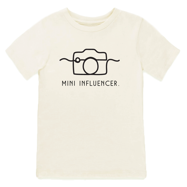 Mini Influencer Organic Cotton Kids Tee | Short Sleeve