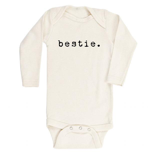 Bestie Organic Cotton Baby Bodysuit | Long Sleeve