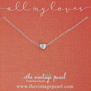 All My Loves Necklace (Sterling Silver - 1-5 hearts)