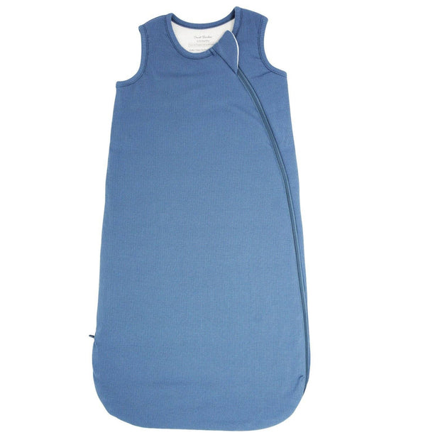 Bamboo Sleep Sak - China Blue Ribbed - 1.0 TOG