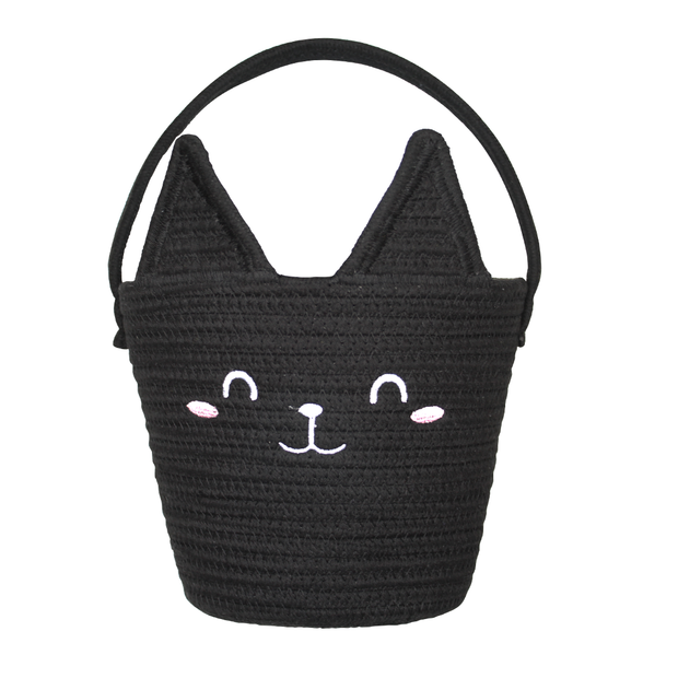 Lucy's Room Cat Rope Halloween Basket