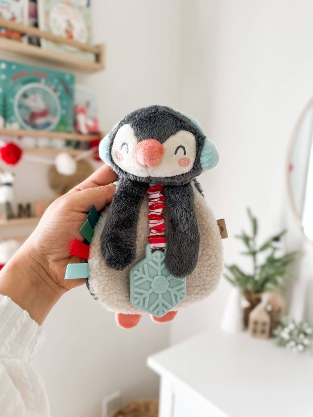 *NEW* Holiday Penguin Itzy Lovey™ Plush + Teether Toy