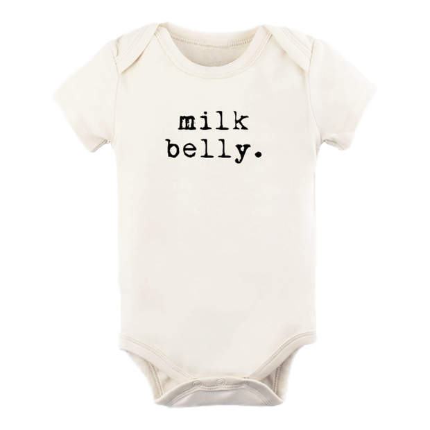 Milk Belly Organic Cotton Baby Bodysuit | Short Sleeve