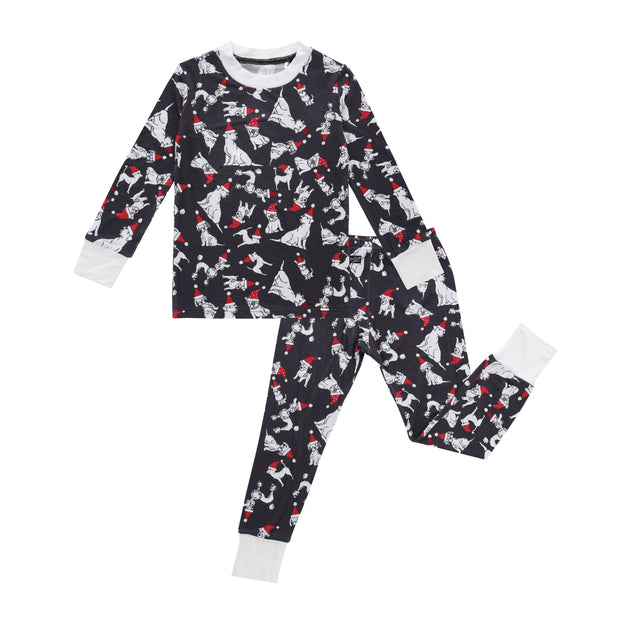 Santa Dogs 2 Piece Bamboo Pajamas