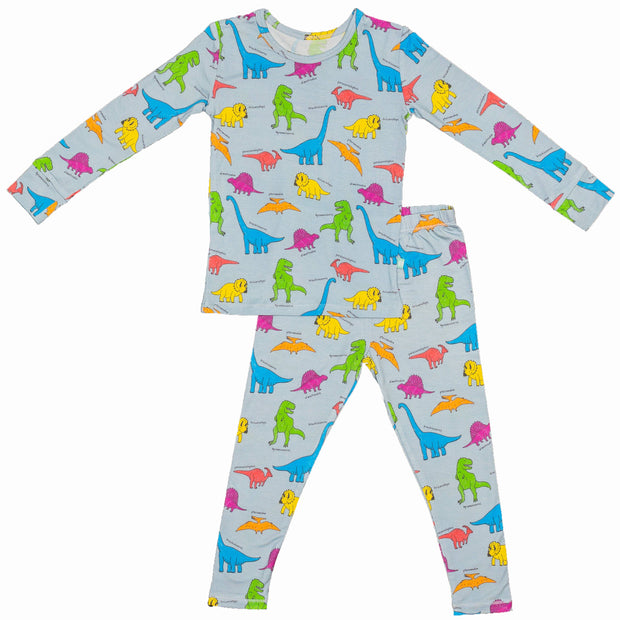 Neon Dinos Two Piece Jammies