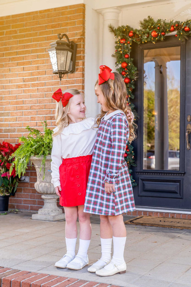 Presley Kait Christmas Plaid Dress - Main Image