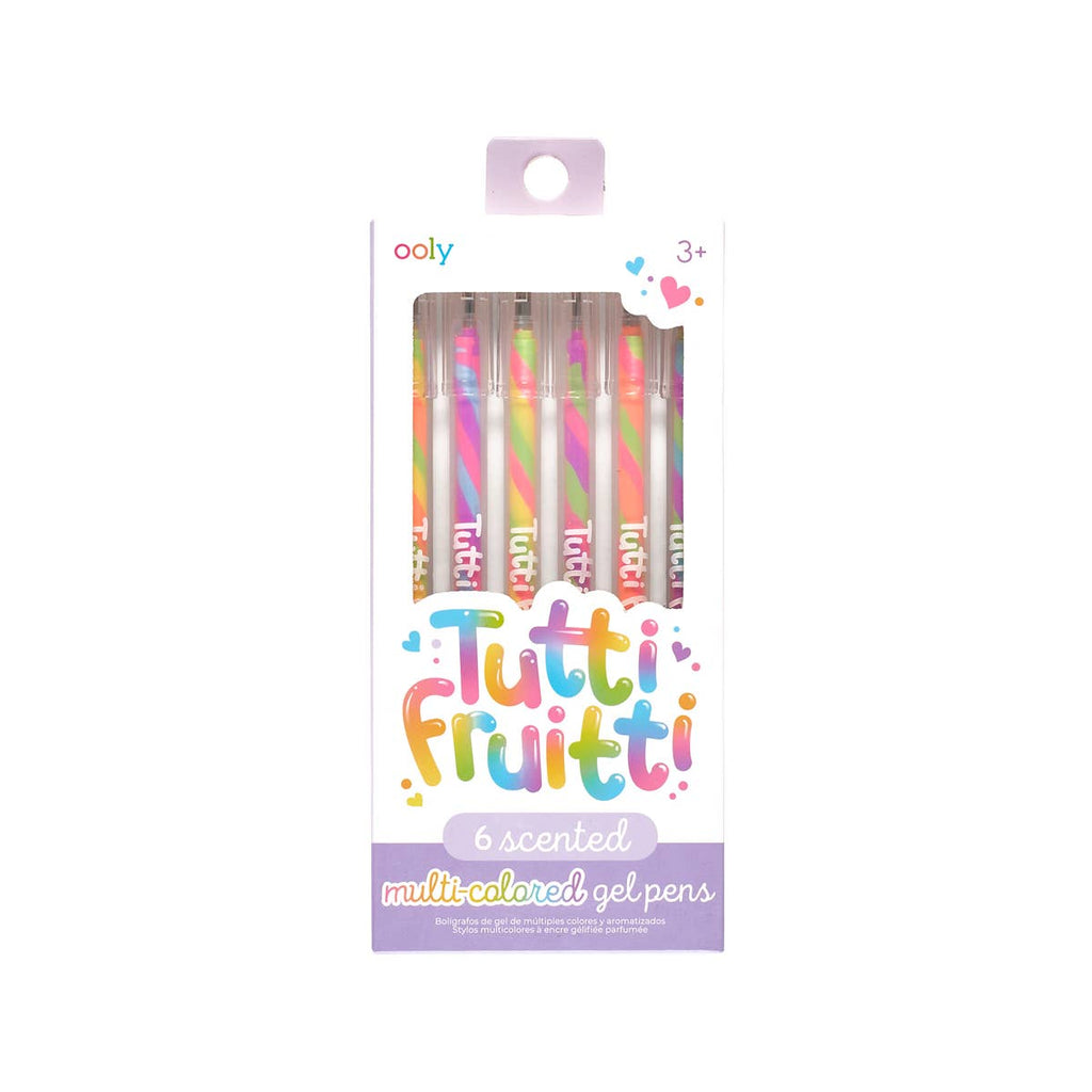 TUTTI FRUITTI SCENTED COLORED GEL PENS-SET OF 6 - Beyond The Rainbow