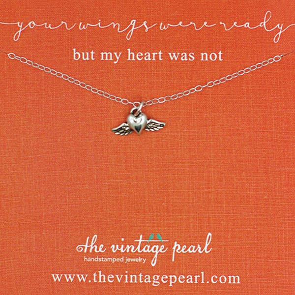 Your Wings Were Ready Necklace (sterling silver)
