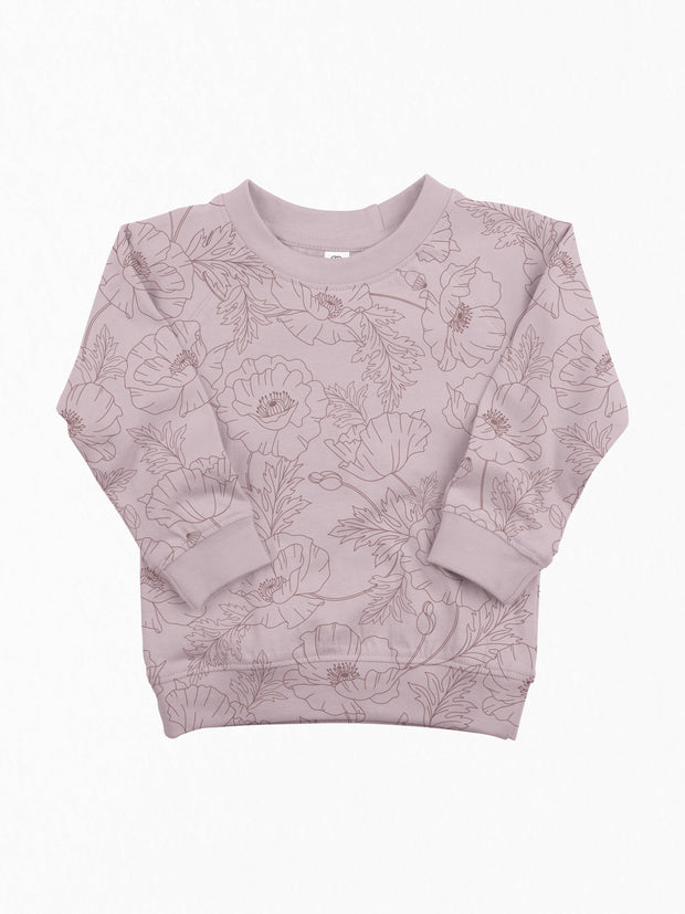 Portland Pullover - Poppy Floral / Lavender