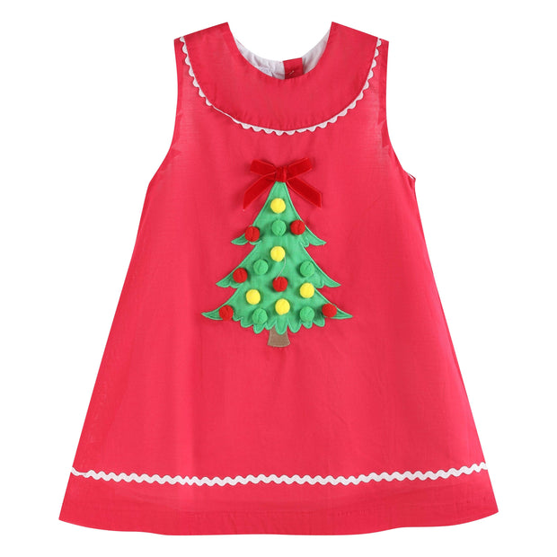 christmas tree dress toddler Toddler Christmas Dresses/Outfit Mabel + Honey